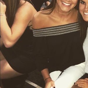 Old Navy Black Off The Shoulder Top